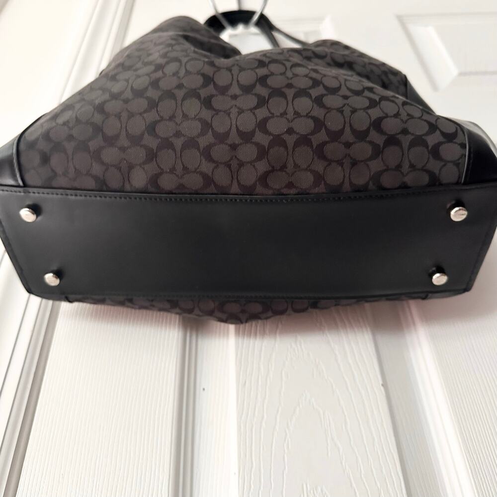 Coach Dalton Bag 31 Black Signature CC Canvas Jacquard Shoulder Bag 79686 - Picture 11 of 11